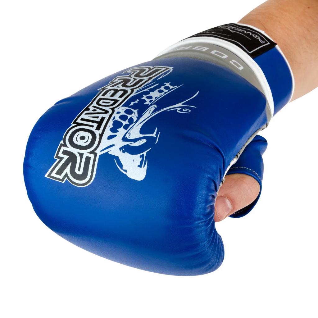 Снарядні рукавички PowerPlay 3038 Синьо-Сірі S (PP_3038_S_Blue/Grey) зображення 6