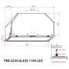 Витяжка кухонна Weilor PBE 6230 GLASS WH 1100 LED зображення 10