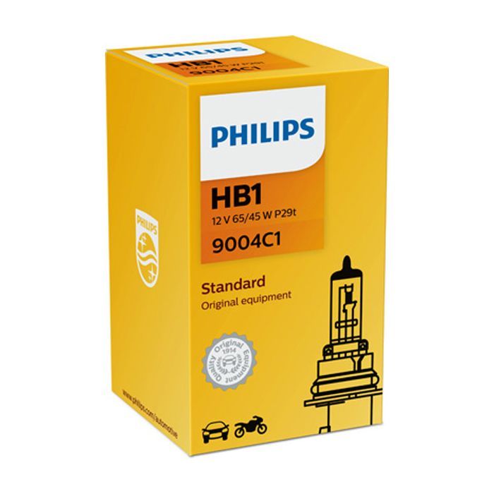 Автолампа Philips галогенова 65/45W (9004C1) зображення 2