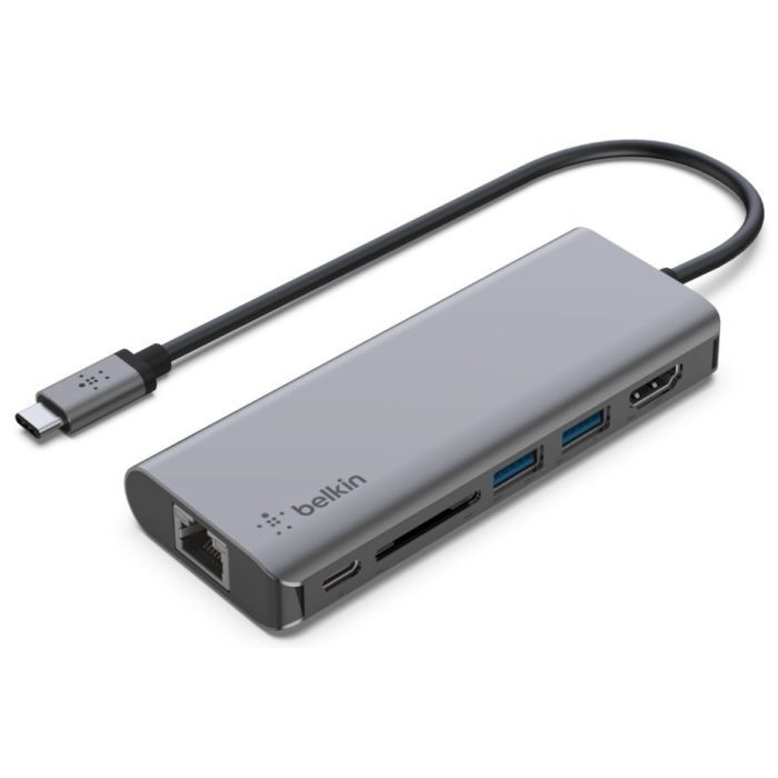 Концентратор Belkin USB-C 6in1 Multiport Dock (AVC008BTSGY) изображение 2