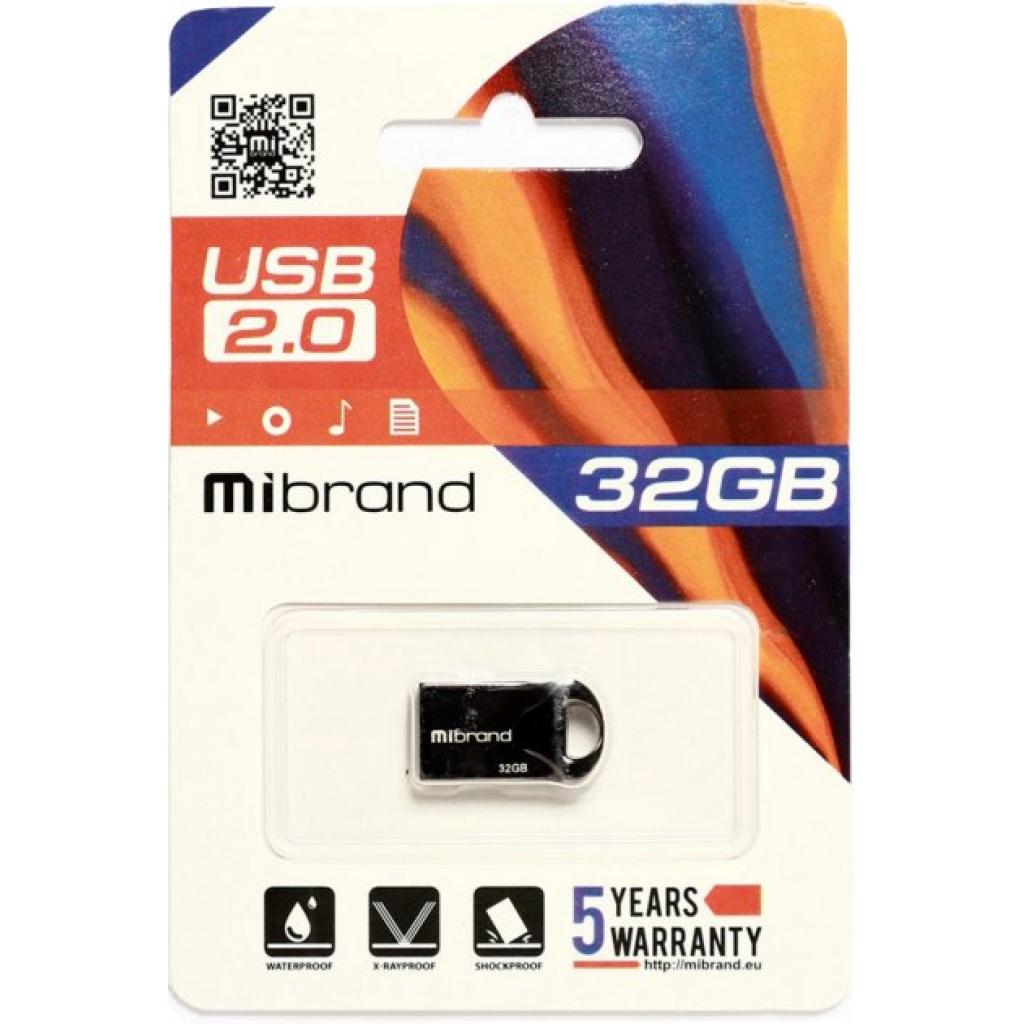 USB флеш накопичувач Mibrand 16GB Hawk Black USB 2.0 (MI2.0/HA16M1B) зображення 2