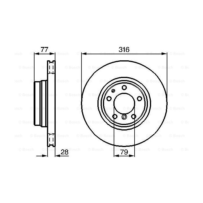 Тормозной диск Bosch 0 986 478 622 изображение 5
