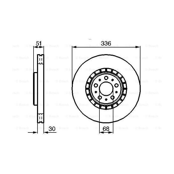 Тормозной диск Bosch 0 986 479 202 изображение 5
