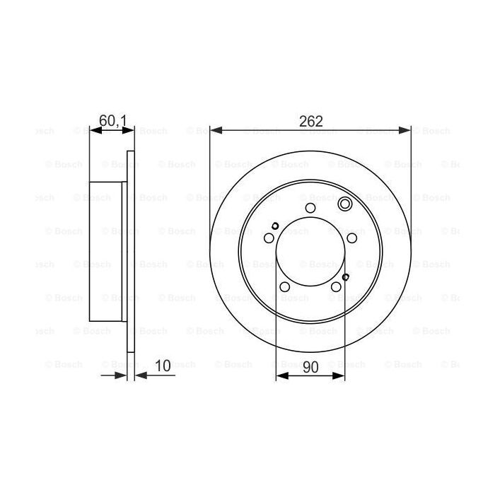 Гальмівний диск Bosch 0 986 479 603 зображення 5