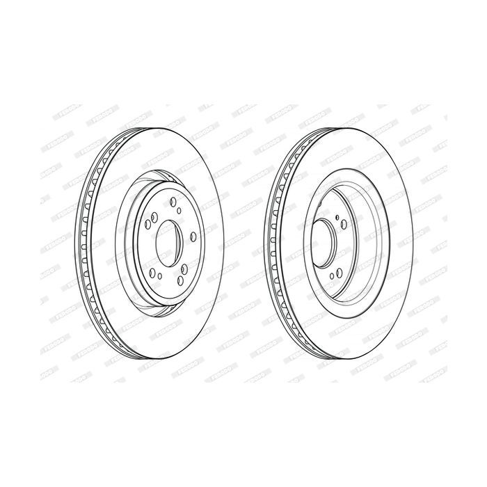 Тормозной диск FERODO DDF2657C