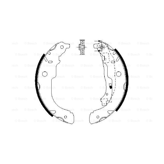 Гальмівні колодки Bosch 0 986 487 721 зображення 5
