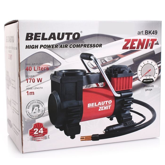 Автомобільний компресор БЕЛАВТО БК-49 Зеніт 40 л/хв. (БК49) зображення 7