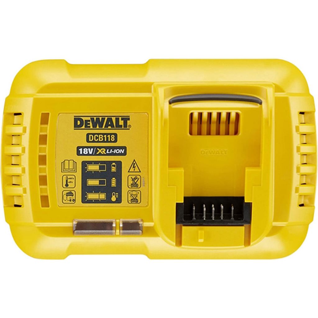 Зарядное устройство для аккумуляторов инструмента DeWALT 18 В, 54 В,8 А, 0.65 кг (DCB118) изображение 2