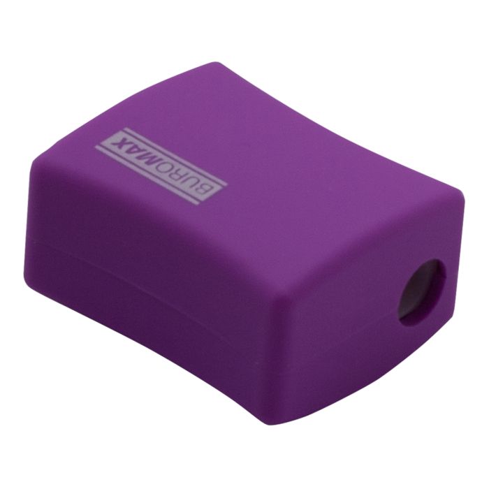 Точилка Buromax ALFA, RUBBER TOUCH с контейнером 2 отверстия (BM.4778-1) изображение 2