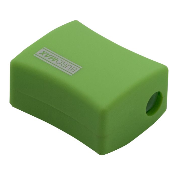 Точилка Buromax ALFA, RUBBER TOUCH с контейнером 2 отверстия (BM.4778-1) изображение 5