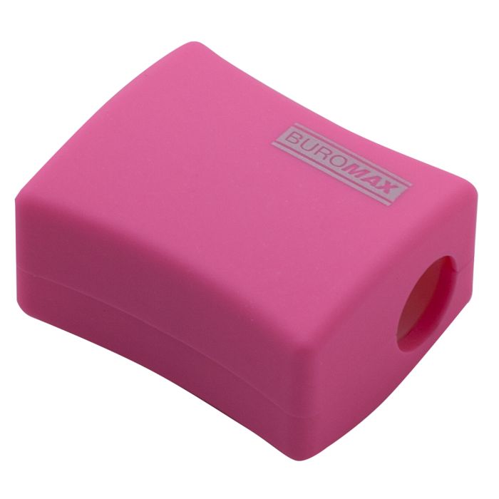 Точилка Buromax ALFA, RUBBER TOUCH с контейнером 2 отверстия (BM.4778-1) изображение 6