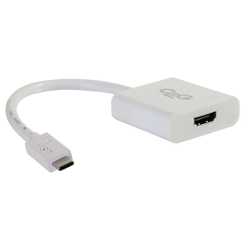 Перехідник C2G USB-C to HDMI white (CG80516) зображення 3