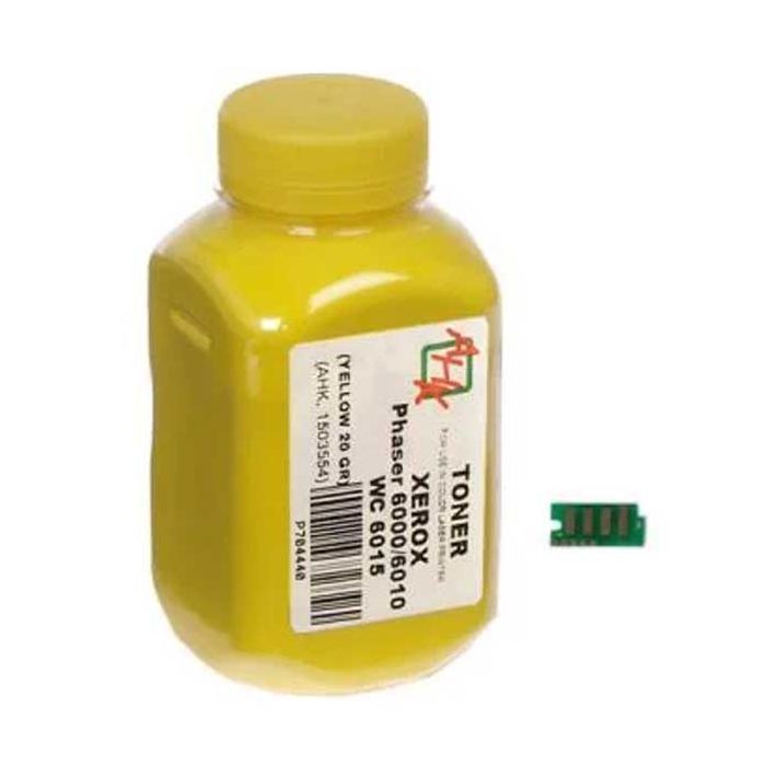 Тонер Xerox Ph6000/6010,20г Cyan+chip reg2/4 AHK (1500256)