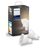 Умная лампочка Philips Hue GU10, White, BT, DIM, 2шт (929001953506) изображение 3