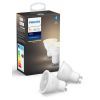 Умная лампочка Philips Hue GU10, White, BT, DIM, 2шт (929001953506) изображение 3