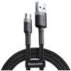 Дата кабель USB 2.0 AM to Micro 5P 1.0m 2.4A grey-black Baseus (CAMKLF-BG1) изображение 2