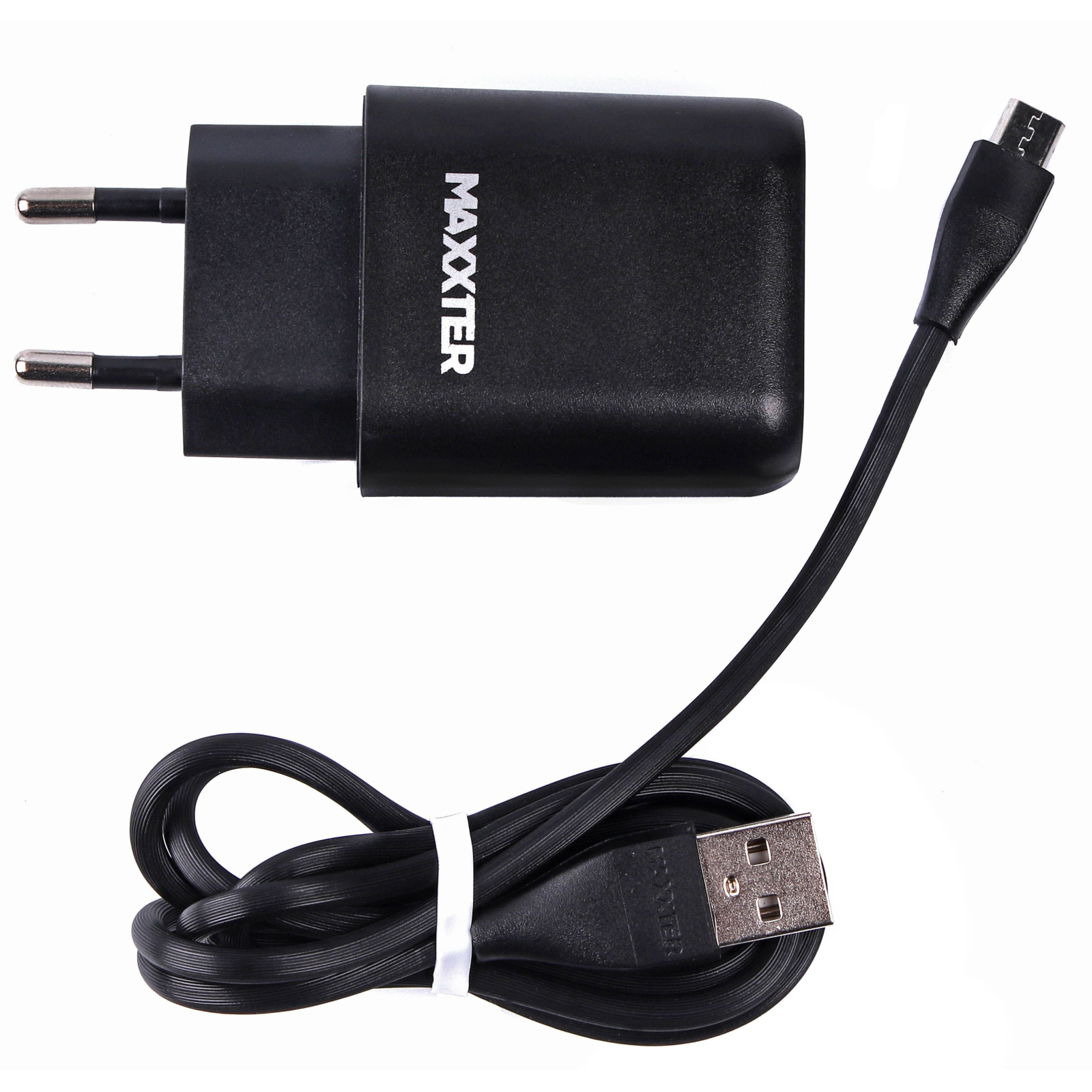 Зарядний пристрій Maxxter 1 USB + cable Micro-USB (WC-QC-AtM-01) зображення 3
