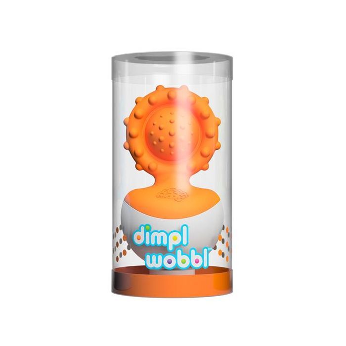 Погремушка Fat Brain Toys прорезыватель-неваляшка dimpl wobl оранжевый (F2172ML) изображение 2