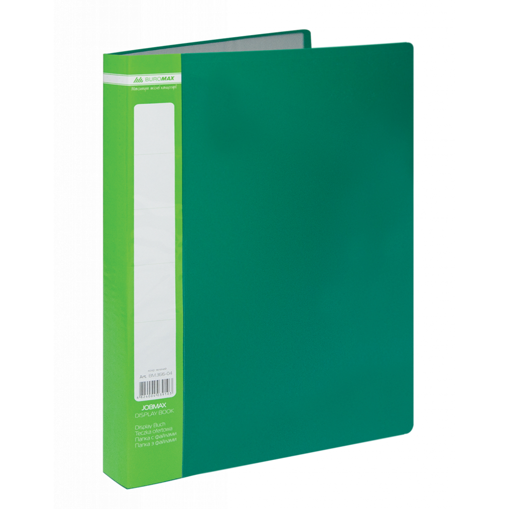 Папка с файлами Buromax Jobmax 60 sheets A4, green (BM.3621-04)