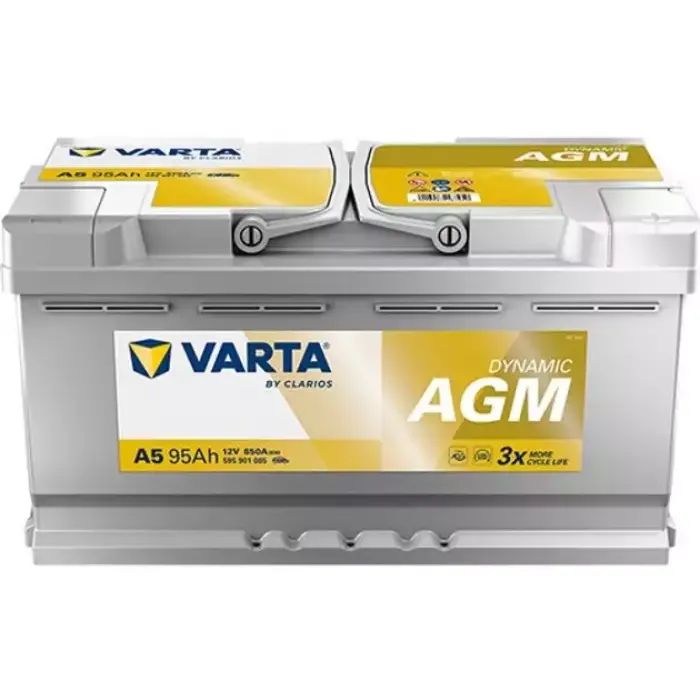 Акумулятор автомобільний Varta Silver Dynamic AGM 95А Ев (-/+) G14 (850EN) (595901085)