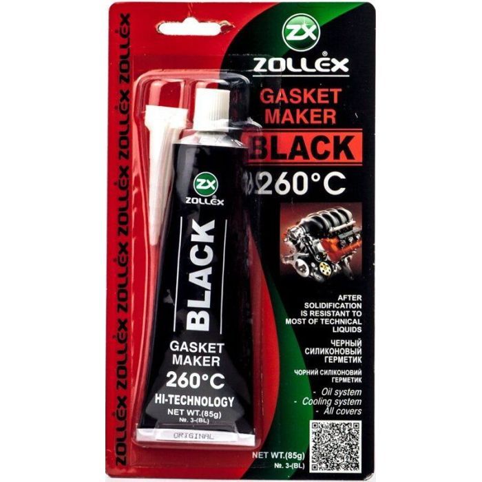 Герметик автомобільний Zollex BLACK-85g. (BLACK-85gP)