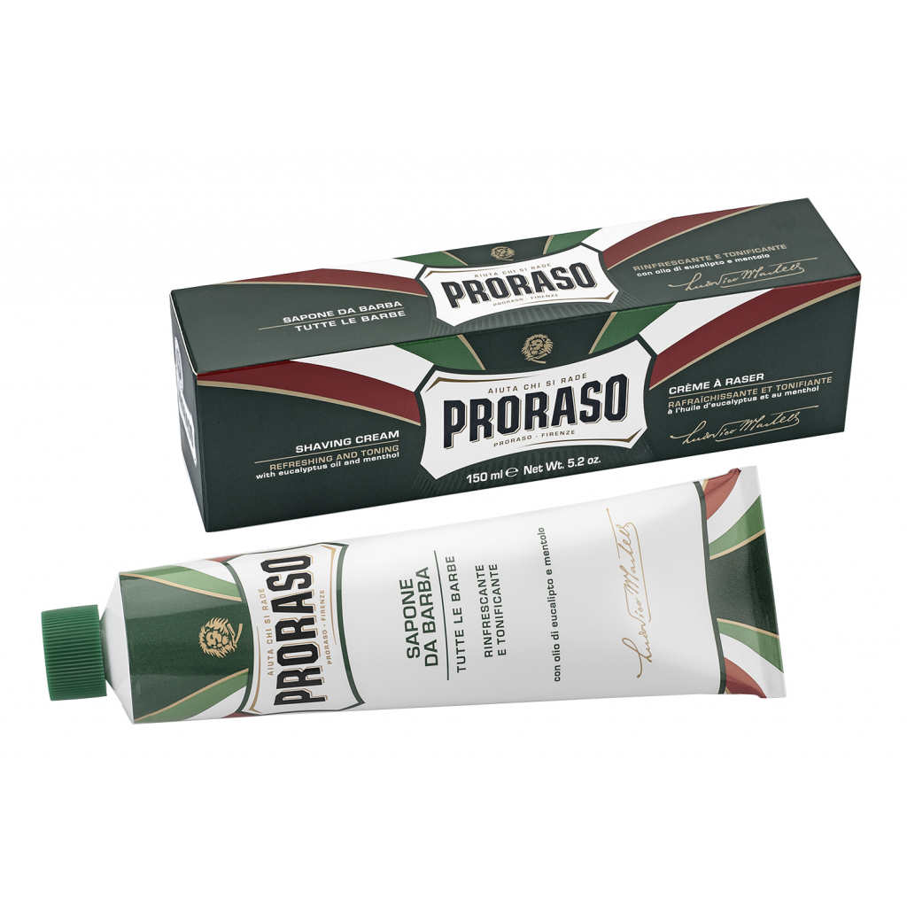 Крем для бритья Proraso с экстрактом эвкалипта и ментолом 150 мл (8004395001118)