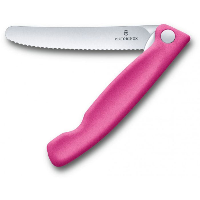 Кухонный нож Victorinox SwissClassic Foldable Paring 11 см Serrated Black (6.7833.FB)