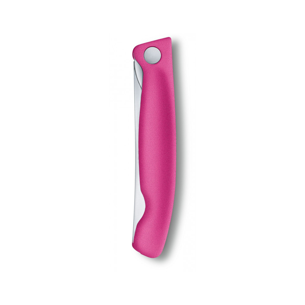 Кухонный нож Victorinox SwissClassic Foldable Paring 11 см Serrated Pink (6.7836.F5B) изображение 4