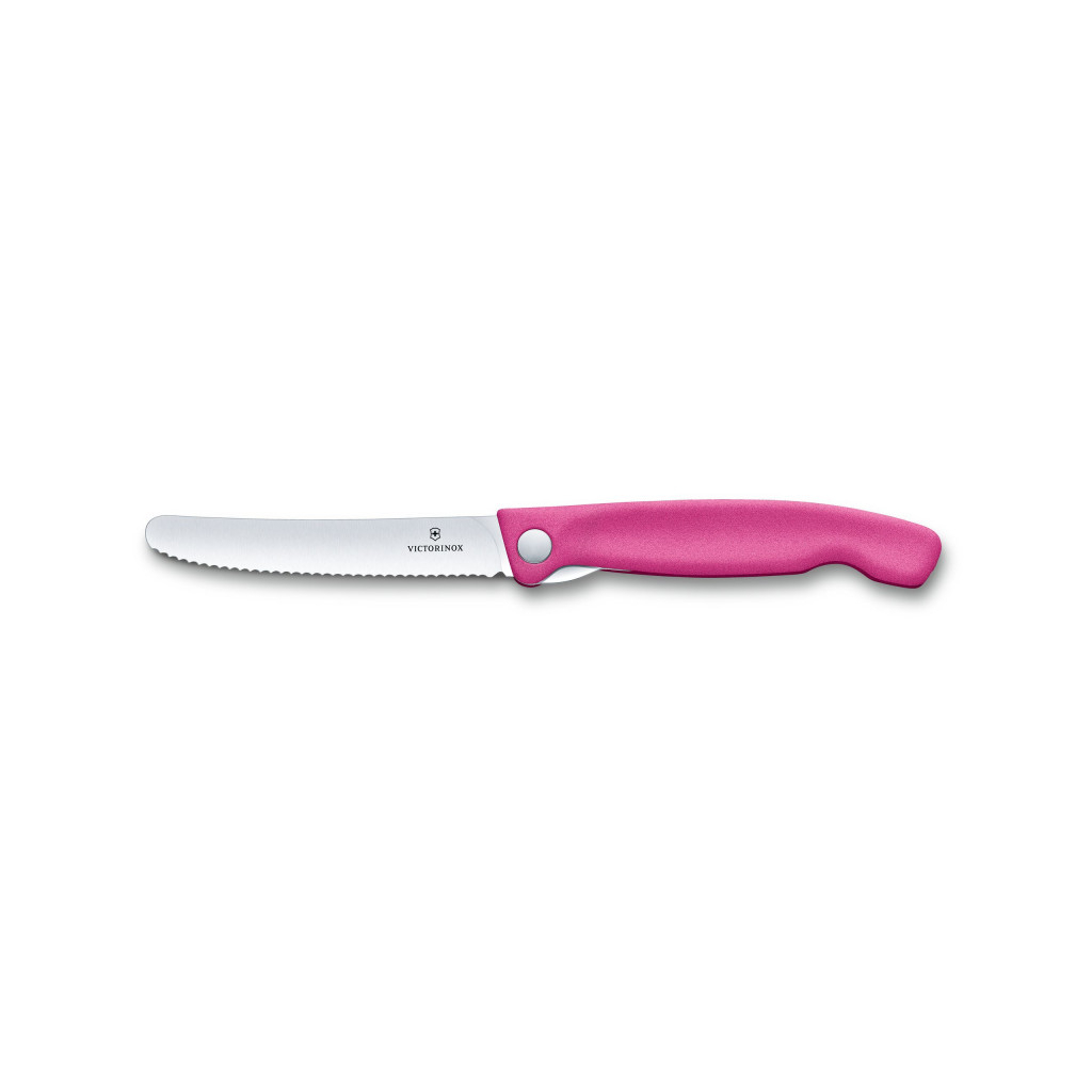 Кухонный нож Victorinox SwissClassic Foldable Paring 11 см Serrated Red (6.7831.FB) изображение 5