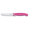 Кухонный нож Victorinox SwissClassic Foldable Paring 11 см Serrated Pink (6.7836.F5B) изображение 5