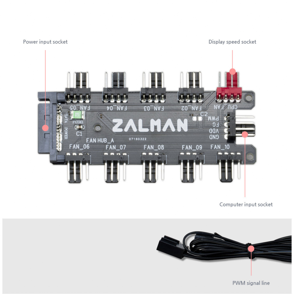 Контроллер вентилятора Zalman ZM-PWM10FH изображение 2