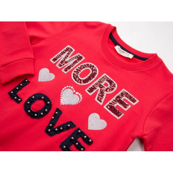 Спортивний костюм дитячий Breeze "MORE LOVE" (13269-128G-coral) зображення 7