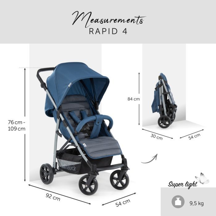 Коляска Hauck Rapid 4 Petrol (14847-1) изображение 2