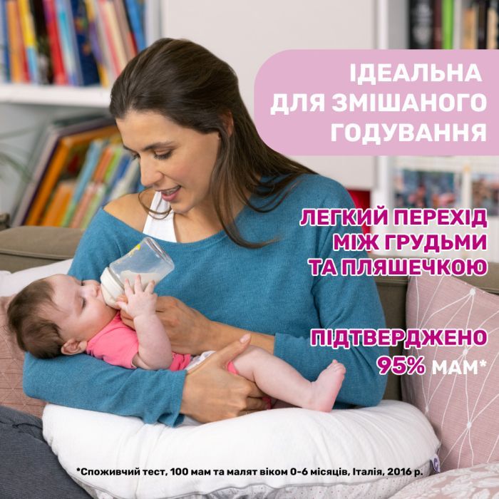 Пляшечка для годування Chicco Natural Feeling силікон середній потік 250мл рожева (81323.10) зображення 4