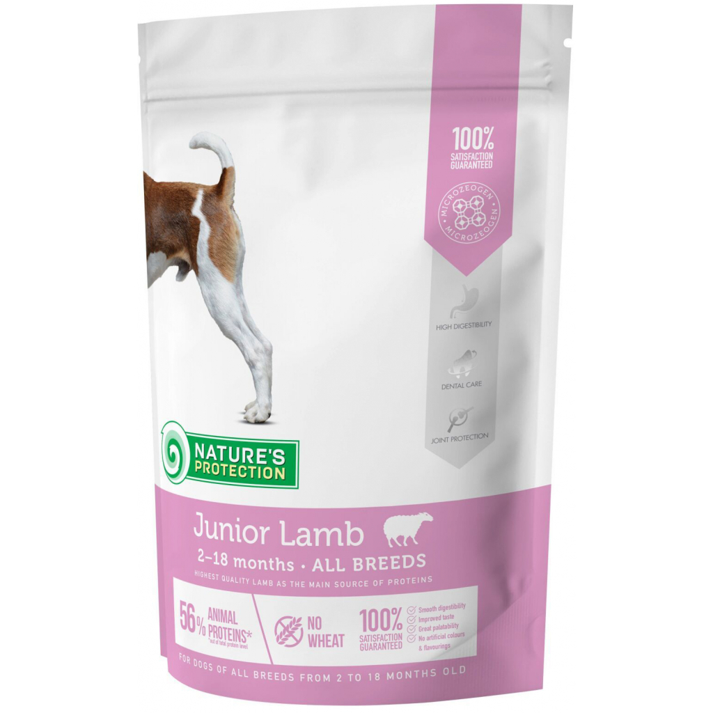 Сухий корм для собак Nature's Protection Junior Lamb All breeds 500 г (NPS45745)