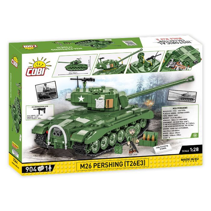 Конструктор Cobi Танк M26 Первинг 1:28, 904 детали (COBI-2564) изображение 2