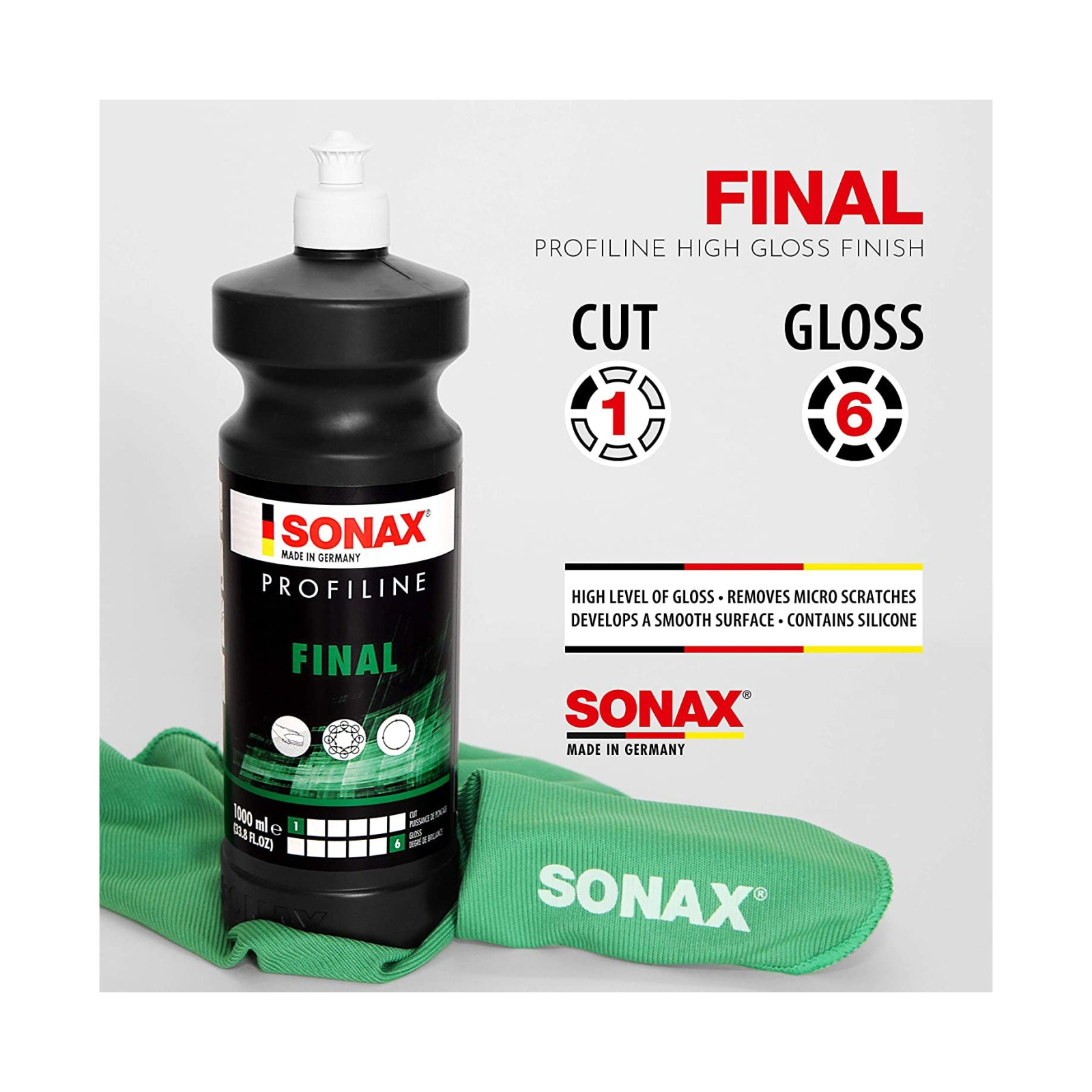 Автошампунь Sonax PROFILINE Final 1-6 1 л (278300) изображение 2