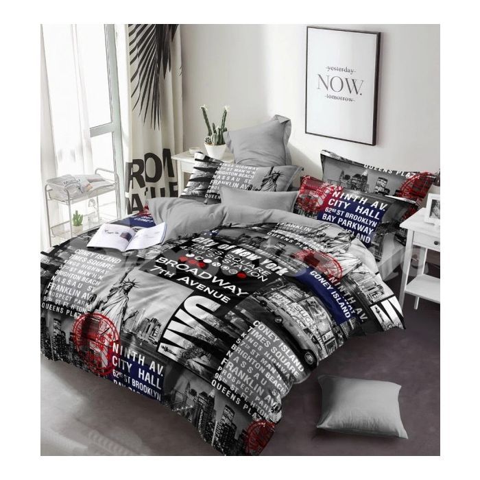 Постільна білизна MirSon Бязь Premium 17-0034 Celeste 143x210 (2200001402232)