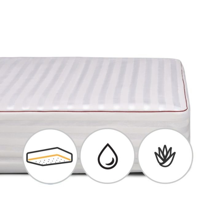 Наматрацник MirSon бавовняний DeLuxe Cotton Aloe Vera 271 70x190 см (2200000368836)
