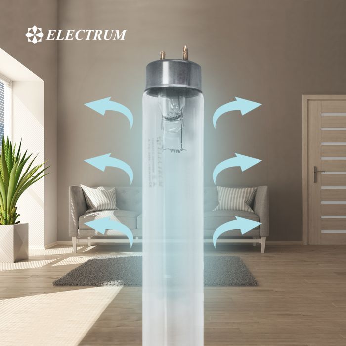 Лампочка Electrum T8 15W бактер. G13 (A-FG-0495) изображение 3