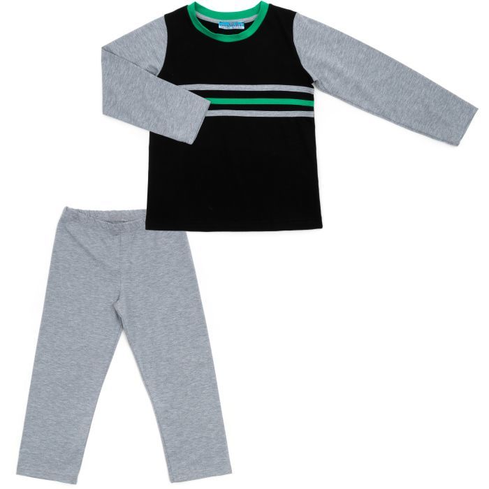 Піжама дитяча Matilda з довгим рукавом (7478-134B-black)