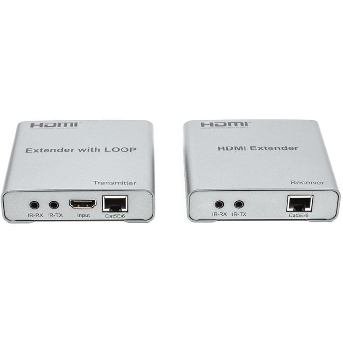 Адаптер HDMI 4K/30hz, up to 100m via CAT5E/6, loop-out (HDES12-LOOP) PowerPlant (CA912964) изображение 2
