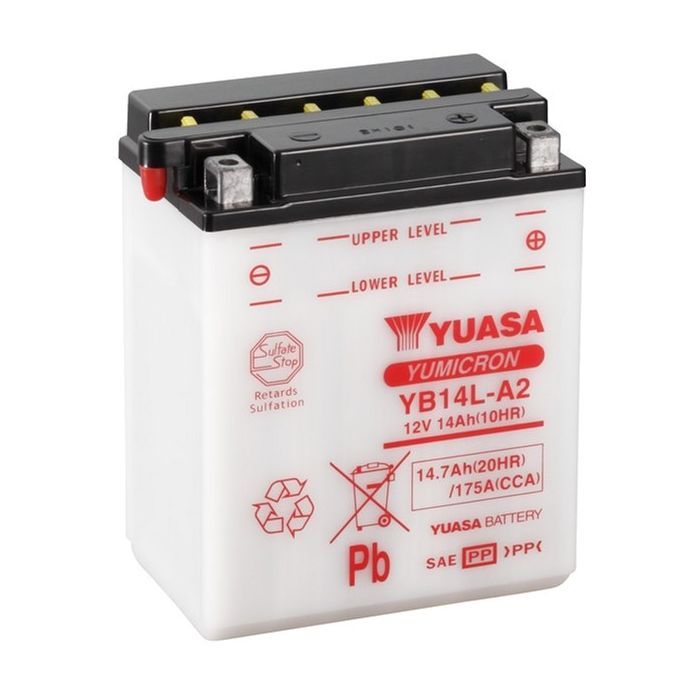 Акумулятор автомобільний Yuasa 12V 14,7Ah YuMicron Battery (YB14L-A2)