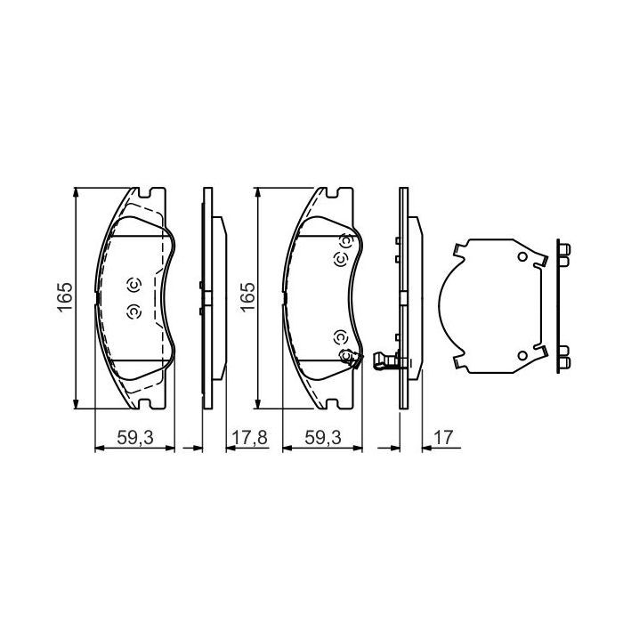 Гальмівні колодки Bosch 0 986 494 577