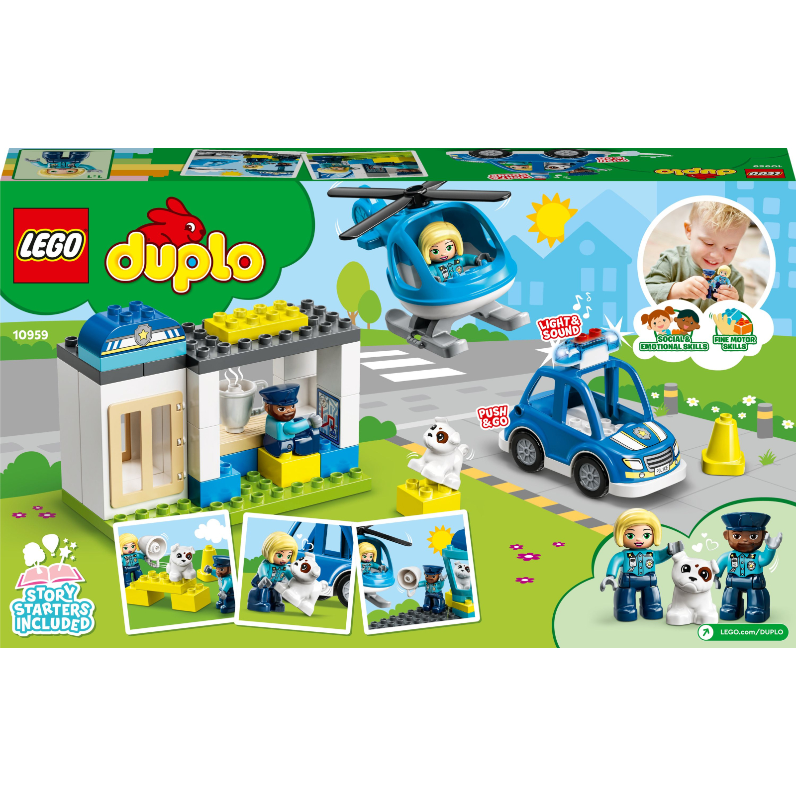 Конструктор LEGO DUPLO Town Полицейский участок и вертолет 40 деталей (10959) изображение 10