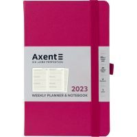 Еженедельник Axent 2023 Partner Strong 125x195 мм малиновый (8505-23-50-A)
