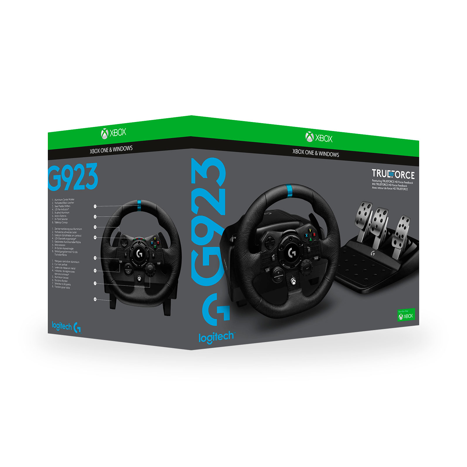 Кермо Logitech G923 Racing Wheel and Pedals for Xbox One and PC Black (941-000158) зображення 12
