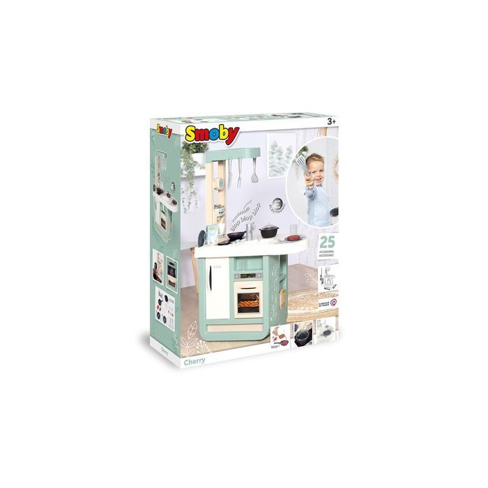 Игровой набор Smoby Интерактивная кухня Черри с духовкой и холодильником (310914)