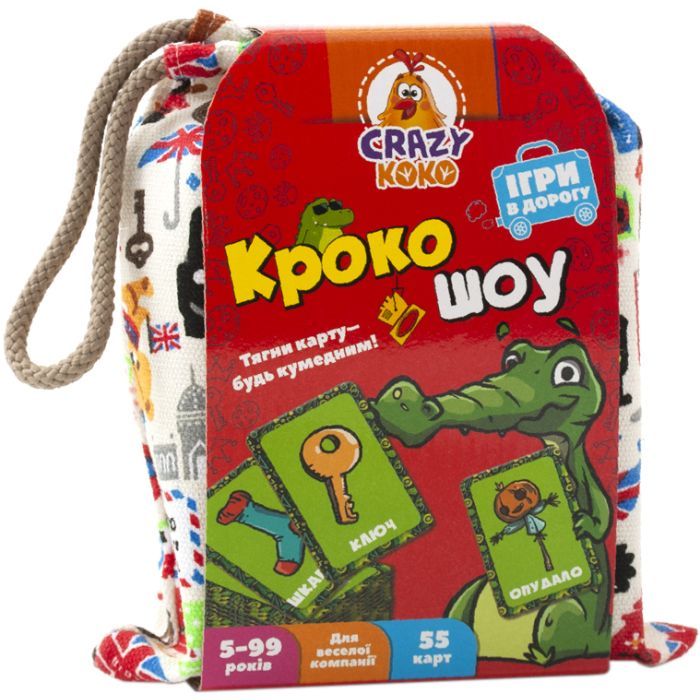 Настольная игра Vladi Toys Игра в мешочке Крокошоу (укр) (VT8077-10)