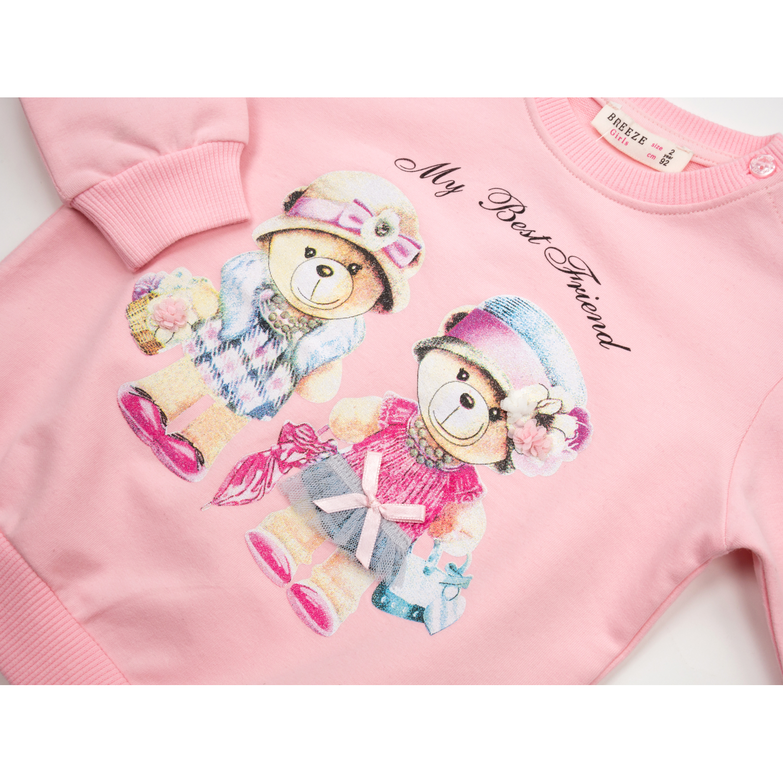 Набор детской одежды Breeze с мишками (16102-92G-pink) изображение 7